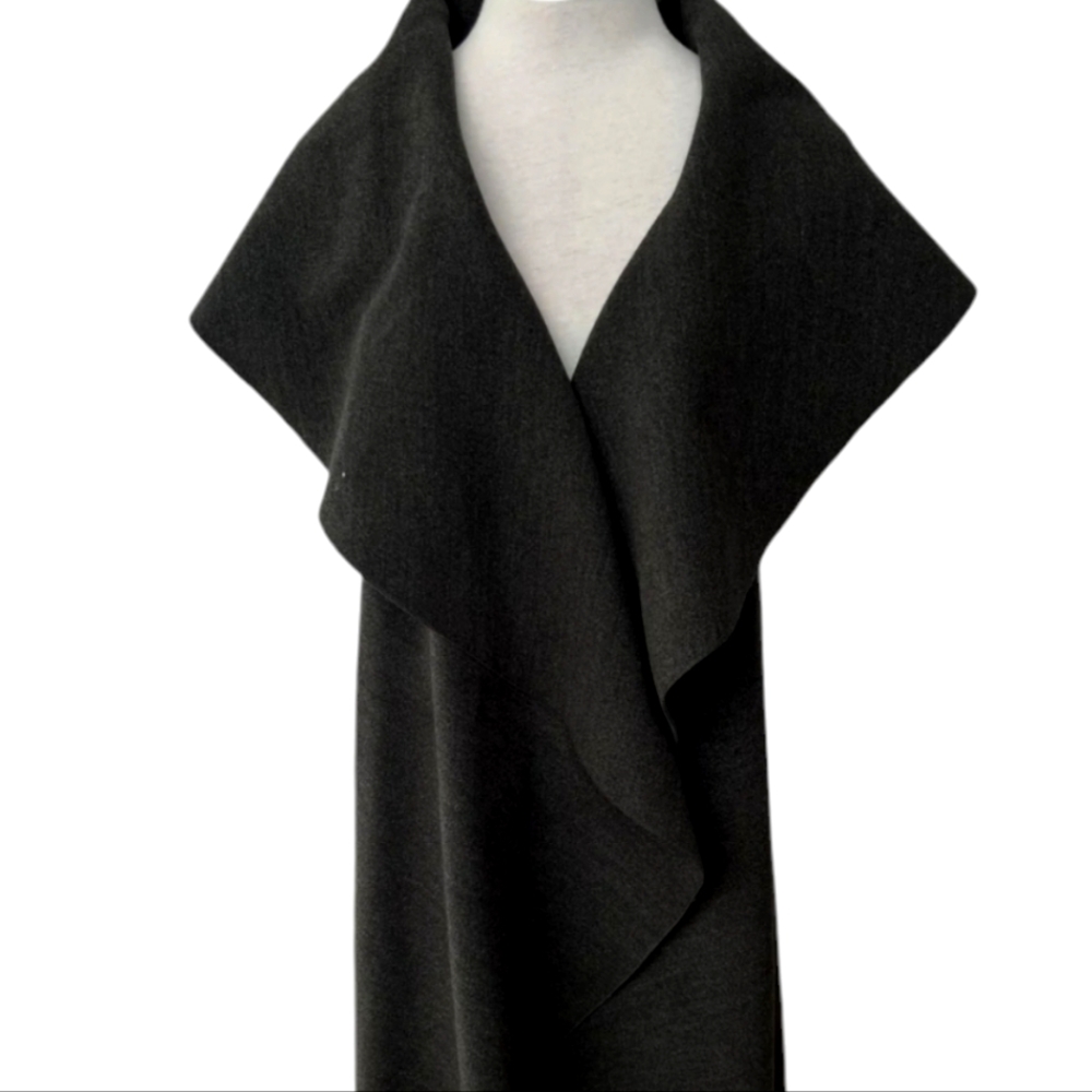 Vintage High Collar Asymmetrical Long Vest | Jessica size medium